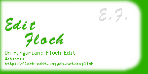 edit floch business card